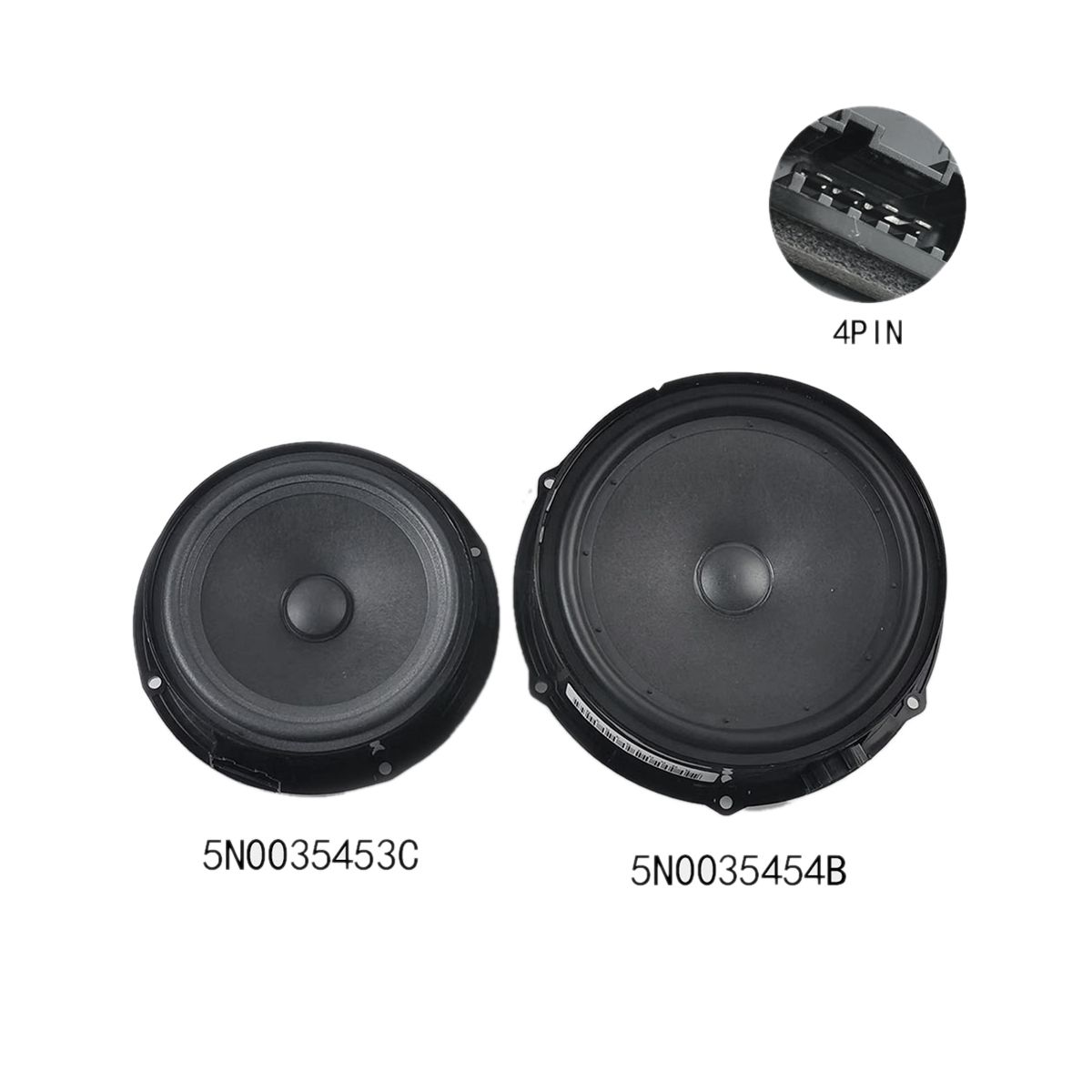 Auto Door Speaker Low Bass Horn Trumpet Loudspeaker 5N0035453C