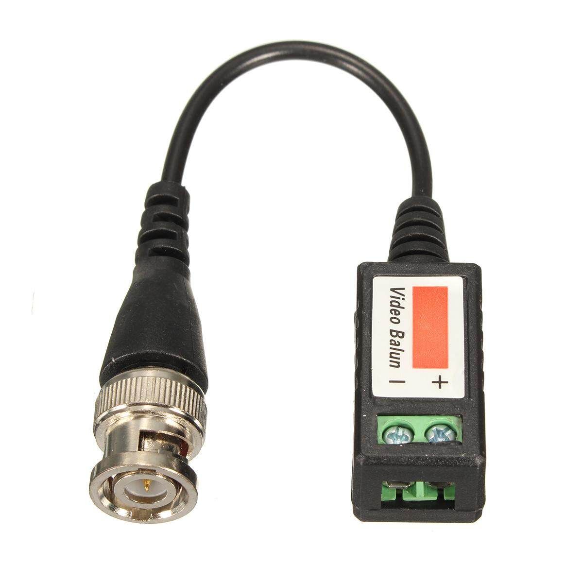 2Pcs CCTV Camera Passive Video Balun BNC Connector Coaxial Cable Adapter DVR UTP