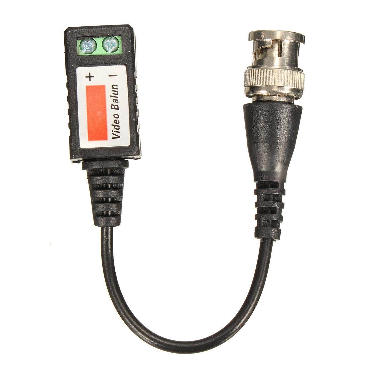 2Pcs CCTV Camera Passive Video Balun BNC Connector Coaxial Cable Adapter DVR UTP