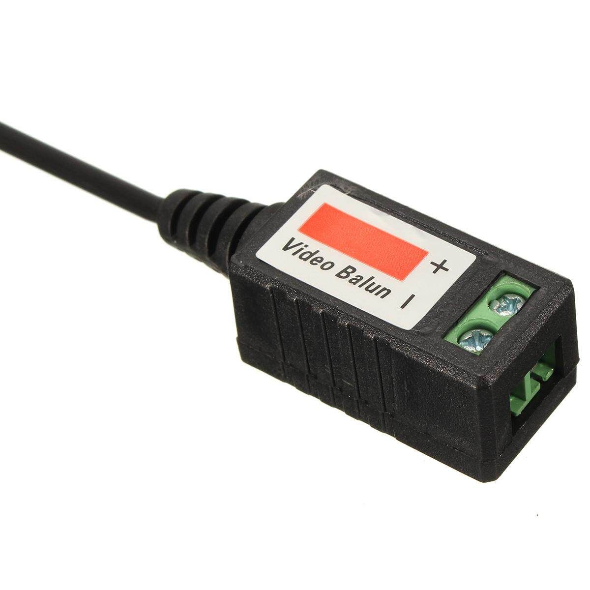 2Pcs CCTV Camera Passive Video Balun BNC Connector Coaxial Cable Adapter DVR UTP