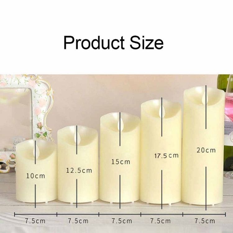 7.5 X 17.5CM Electronic Candle Wedding Decor Battery Powered Battery Powered 7.5 X 17.5CM