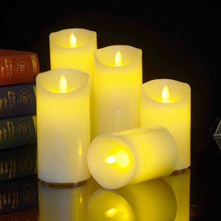 7.5 X 17.5CM Electronic Candle Wedding Decor Battery Powered Battery Powered 7.5 X 17.5CM
