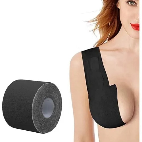 Instant Adhesive Push Up Boob Tape - Black