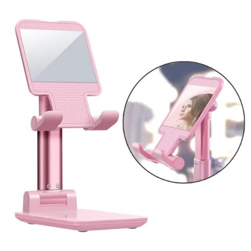 Foldable Desktop Mobile Phone Holder Stand-pink