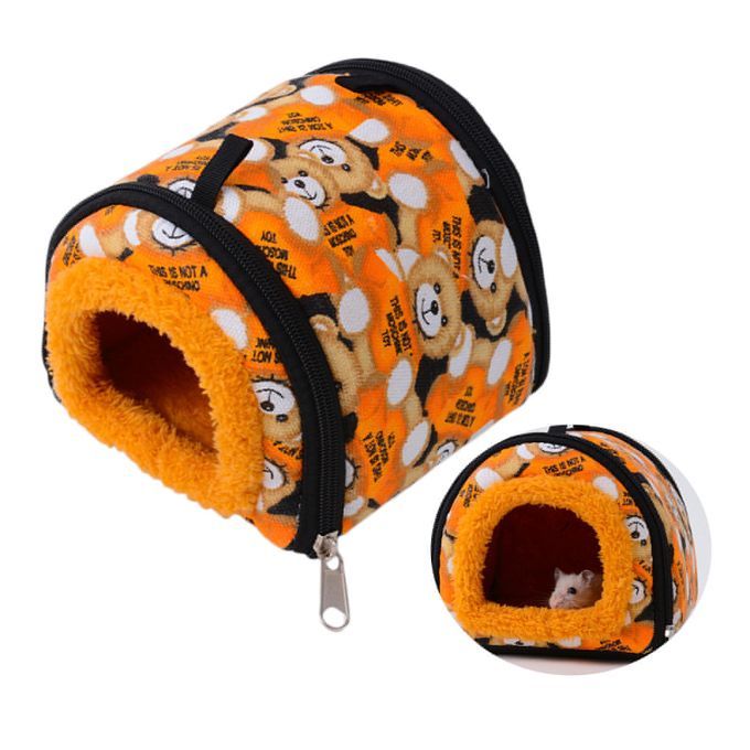 Guinea Pig Bed Hamster House Plush Cloth Nest For Sugar Brown Bear S