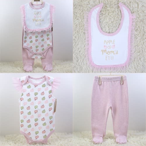 Bodysuit Set With Bib