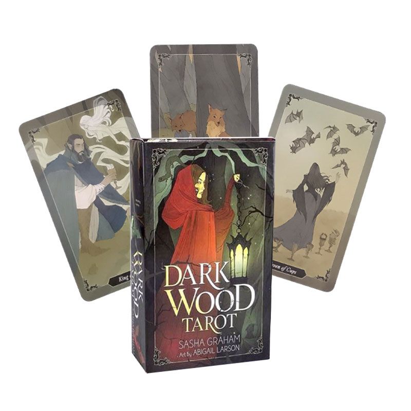 78Card Dark Wood Tarot Cards Fate Divination Family Party