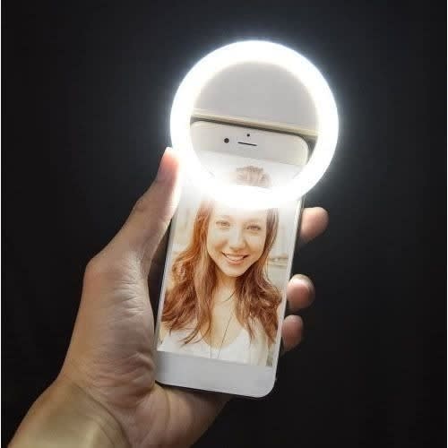 Selfie Ring Light - Rechargeable With Inbuilt Battery- Blue