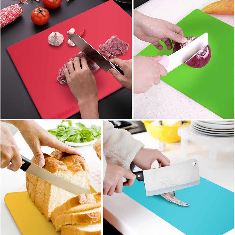 4 Pcs Cutting Chopping Board Food Grade Mat