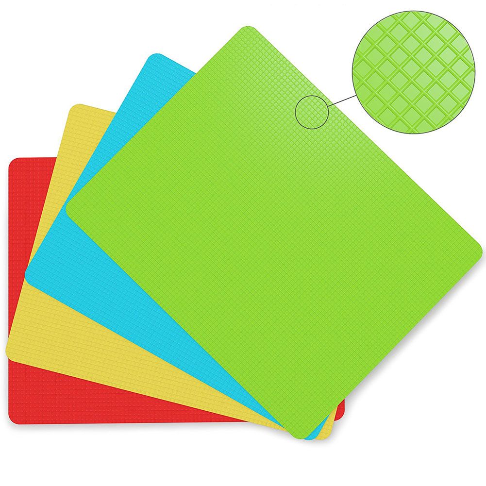 4 Pcs Cutting Chopping Board Food Grade Mat