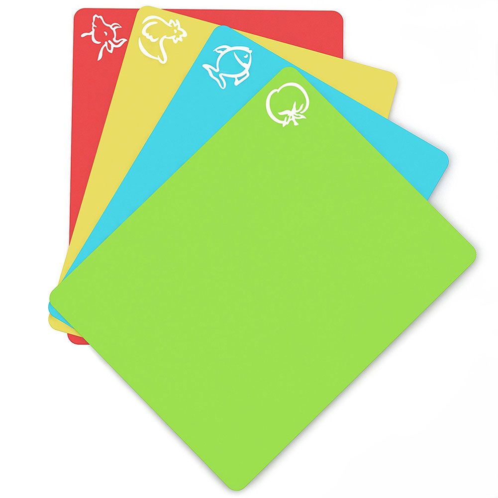 4 Pcs Cutting Chopping Board Food Grade Mat