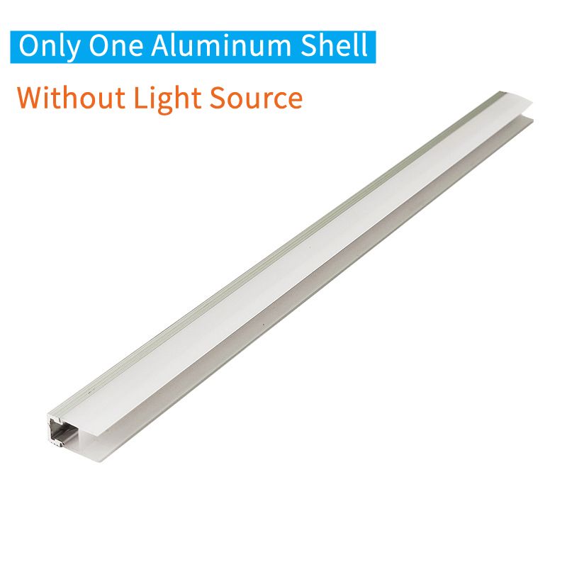 L30-100cm LED Under Cabinet Layer Bar Lamp Aluminum Profile Splint Clip Channel For 8mm GlBoard Book Shelf Tube Strip Lights--Only 1pcs Shell
