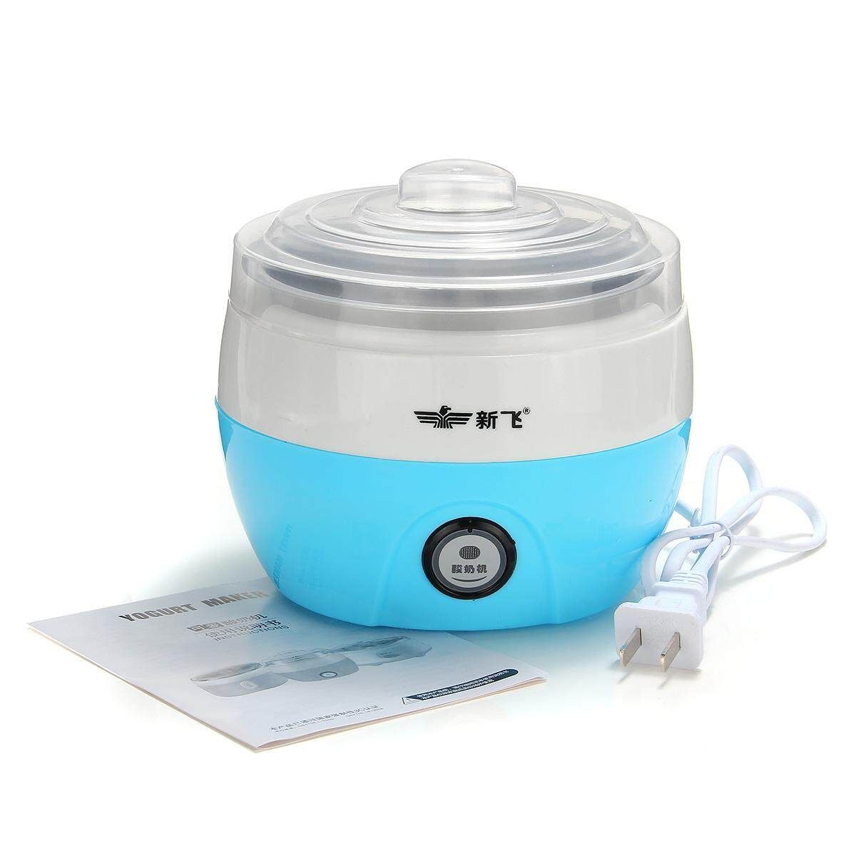 Stainless Steel Electronic Automatic Yogurt Maker Container Machine DIY 220V NEW Blue