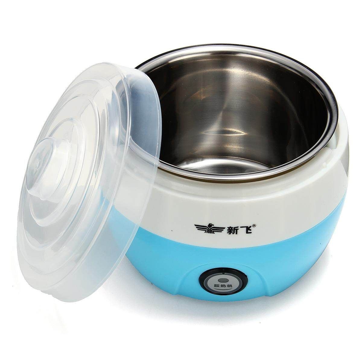 Stainless Steel Electronic Automatic Yogurt Maker Container Machine DIY 220V NEW Blue