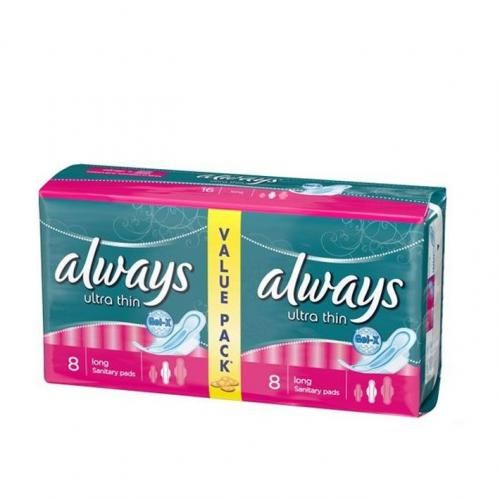 Ultra Sanitary Pad W/flexible Wings, Long Duo Pack - 16 Pads