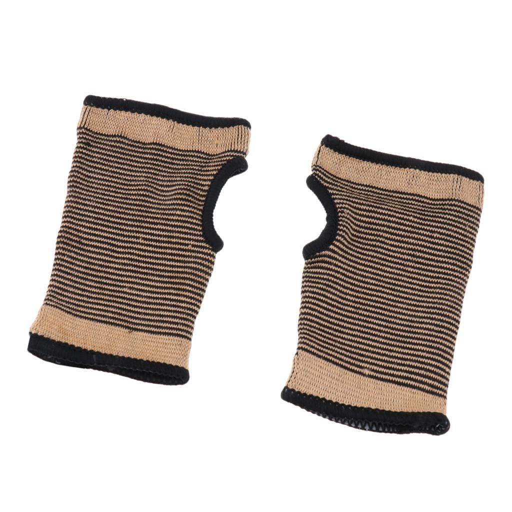 2xStretchy Sport Fitness Hand Palm Wrist Guard Support Band Thumb