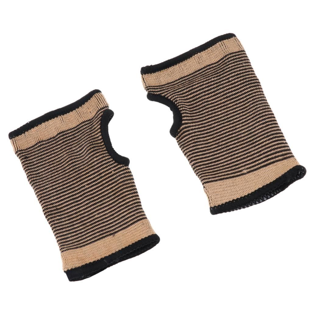 2xStretchy Sport Fitness Hand Palm Wrist Guard Support Band Thumb
