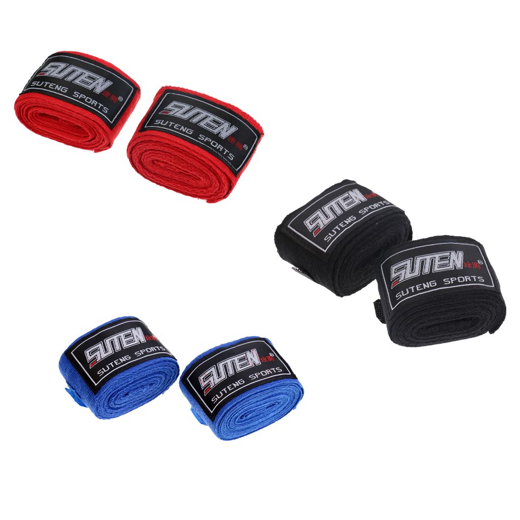 2Pcs Sports Boxing Gloves Strap Muay Thai MMA Taekwondo