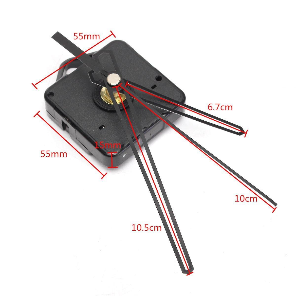 Replacement Quartz Clock Movement Mechanism Motor Repair Kit With Spindle Hands
