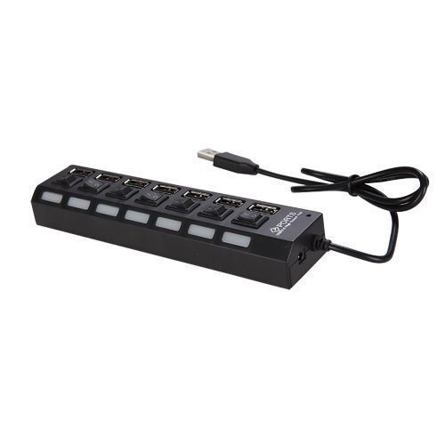 HUB USB Hub 7 Port USB 2.0 Independent Switch Indicator