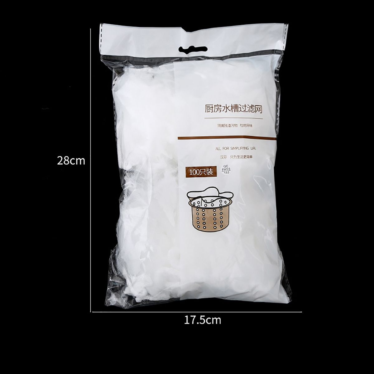 Kitchen Sink Garbage Filter Net Polyester High Density