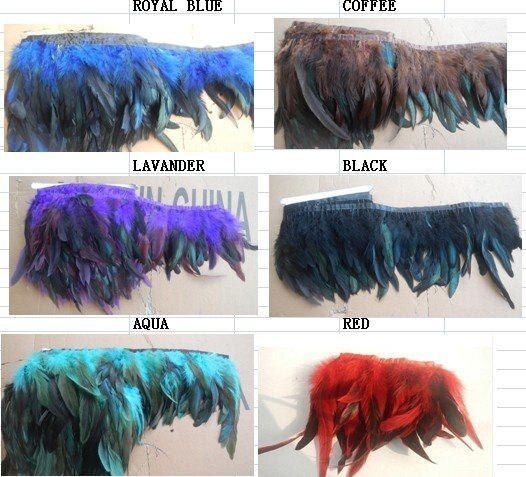 Carnival And Festival Costume Rooster Feather Hand Cuff And