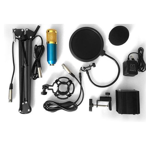Premium BM800 Studio Condenser Microphone Network Karaoke With Special Bracket,Power Supply, Filter
