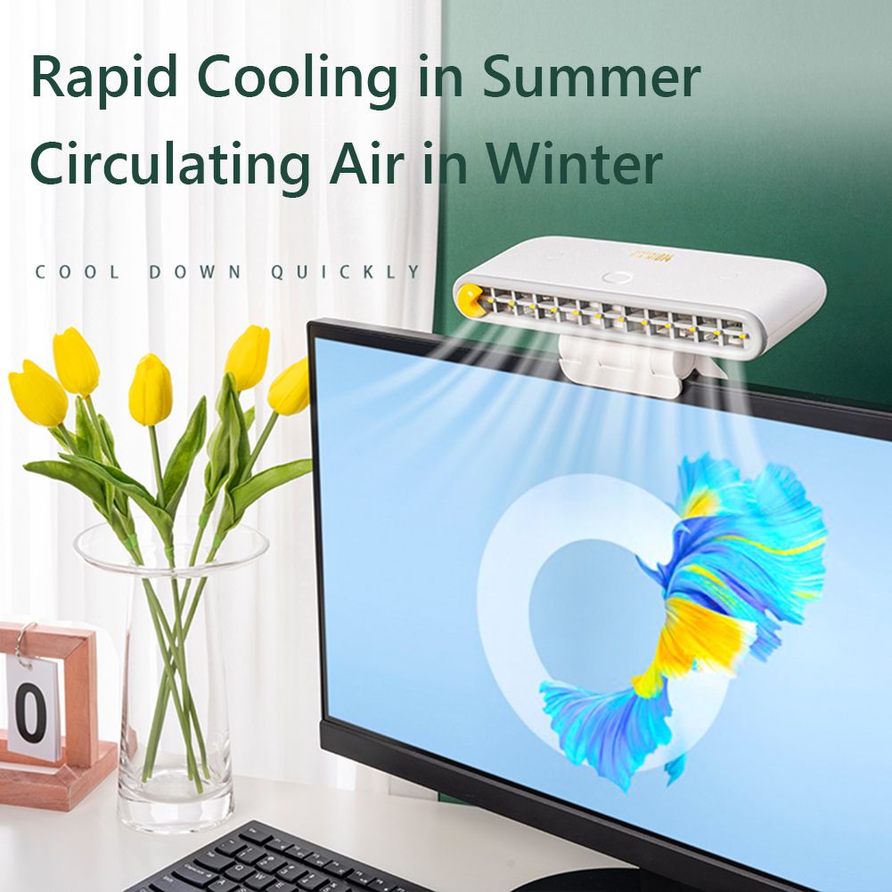 Screen Hanging Fan Usb Rechargeable Office Bedroom Lap Fan
