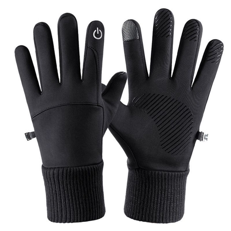 Winter Warm Waterproof Windproof Non-Slip Touch-Linen Grey