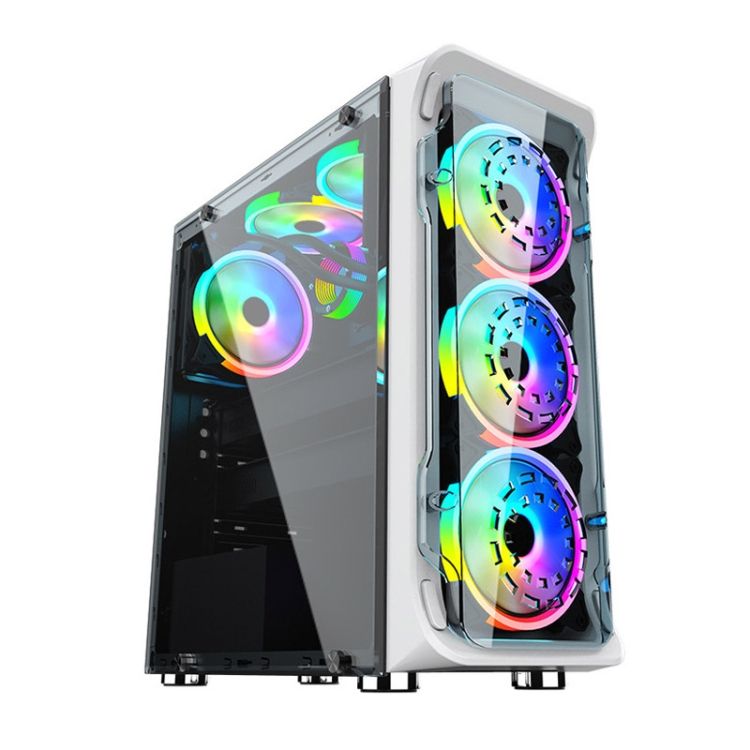 Computer CPU RGB Luminous Radiator 3 Fans+Remote Control
