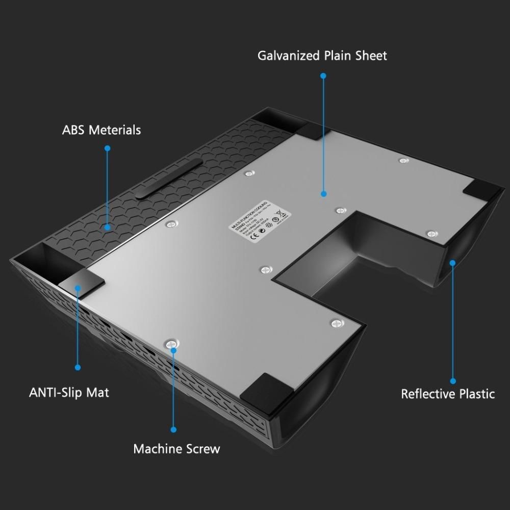 PS4/ PS4 Slim/ PS4 Pro Cooler Multifunctional Vertical Cooling Stand PS4 Controller Charger With LED Indicators Charging Dock GDMALL