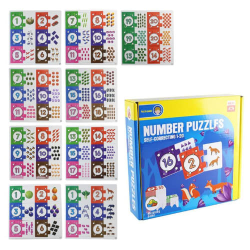 Self-correcting Number Puzzles Set Developmental Toys