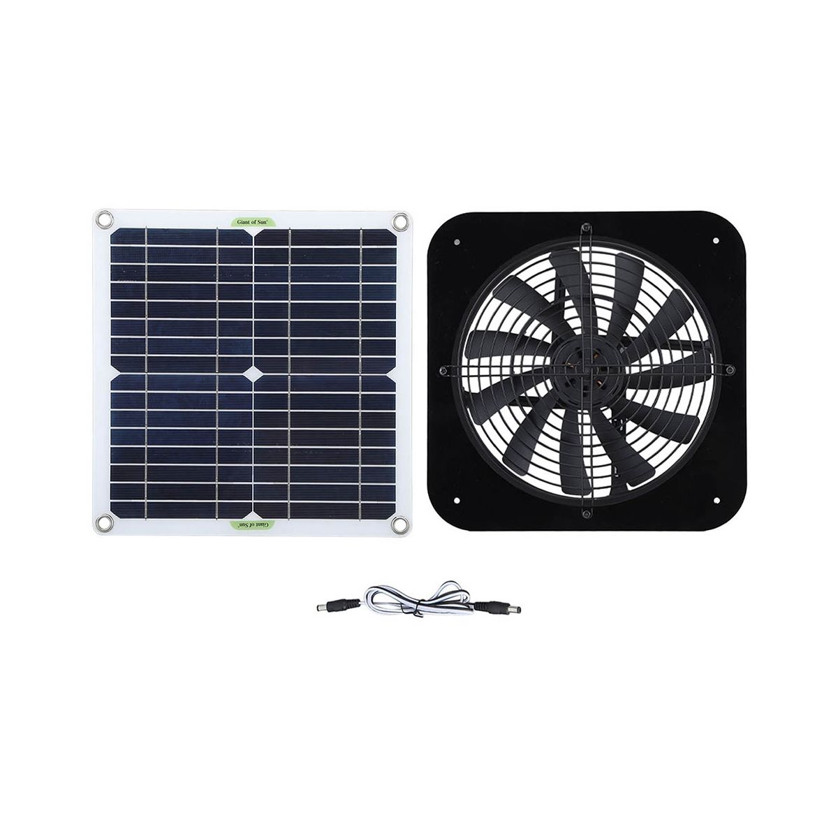 100W Solar Panel Fan Ventilator Waterproof Outdoor Portable