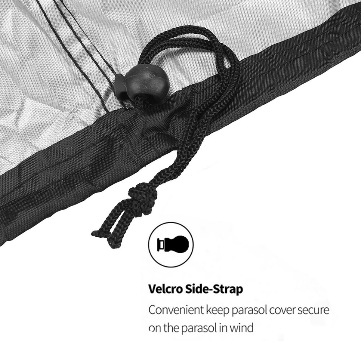 Rain Protective Outdoor Barbecue Cover Black Coated Silver Dust Weatherproof Waterproof Windproof Oxford Cloth