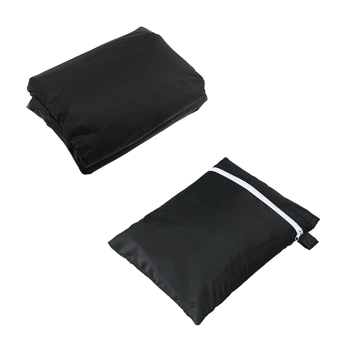 Rain Protective Outdoor Barbecue Cover Black Coated Silver Dust Weatherproof Waterproof Windproof Oxford Cloth