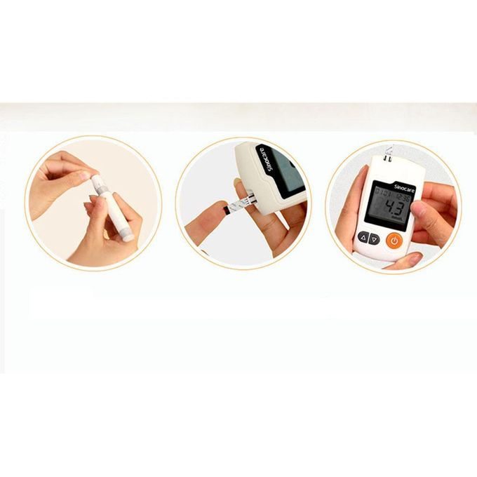 GA-3 Bottled 50pcs  Glucose Sugar Test Strips And Lancets For