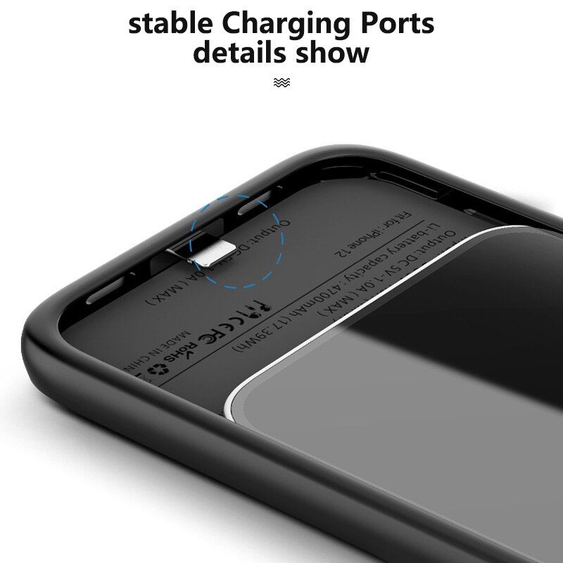 Portable Charger Case For Iphone 12 Pro Max 12 Mini 12 Bank
