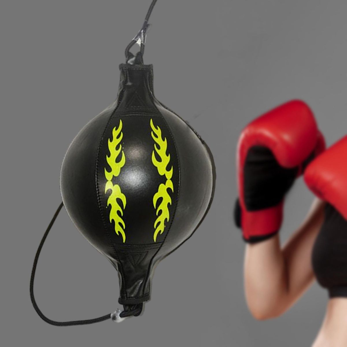 Premium Boxing  Ball Double End Punching Bag Black