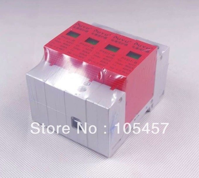 4P 40~80KA Din Rail Surge Protection Lightning Arrester Brand New In Box Over Voltage