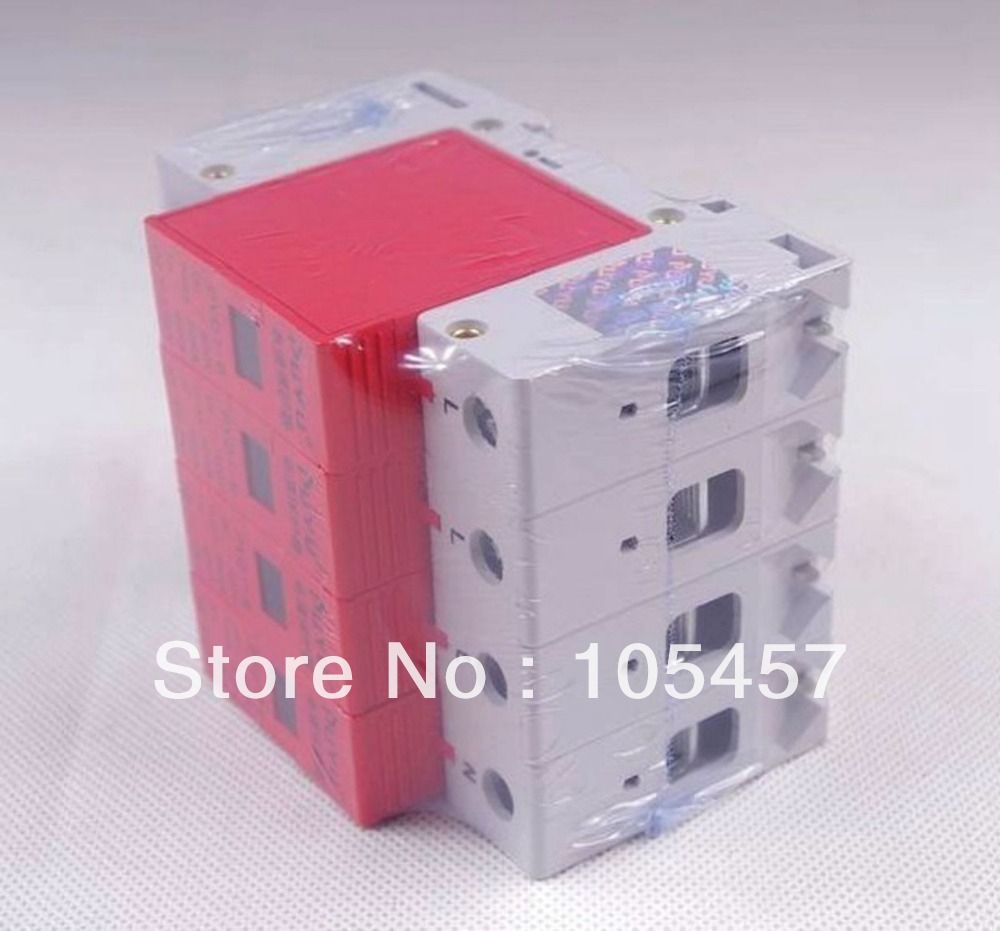 4P 40~80KA Din Rail Surge Protection Lightning Arrester Brand New In Box Over Voltage