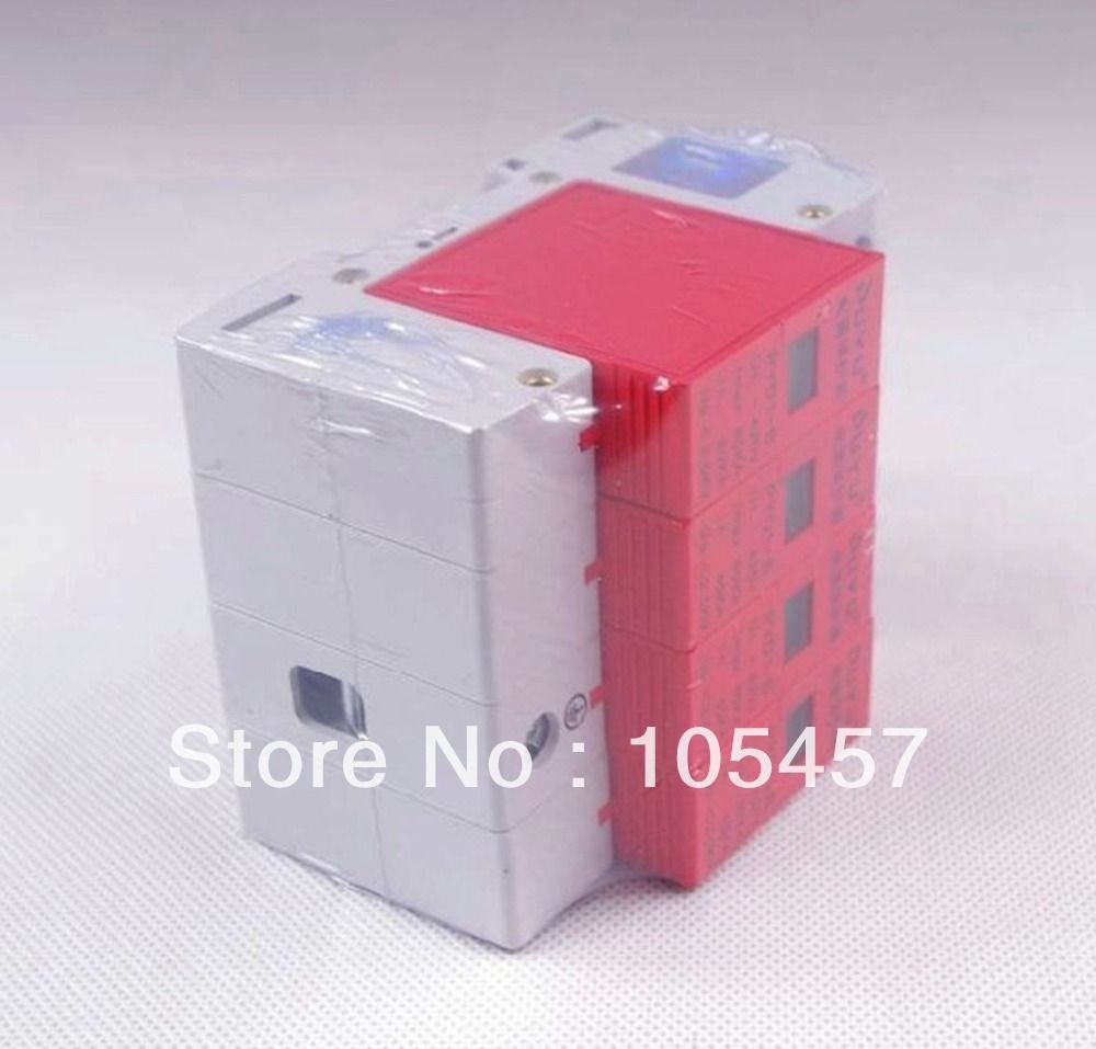 4P 40~80KA Din Rail Surge Protection Lightning Arrester Brand New In Box Over Voltage