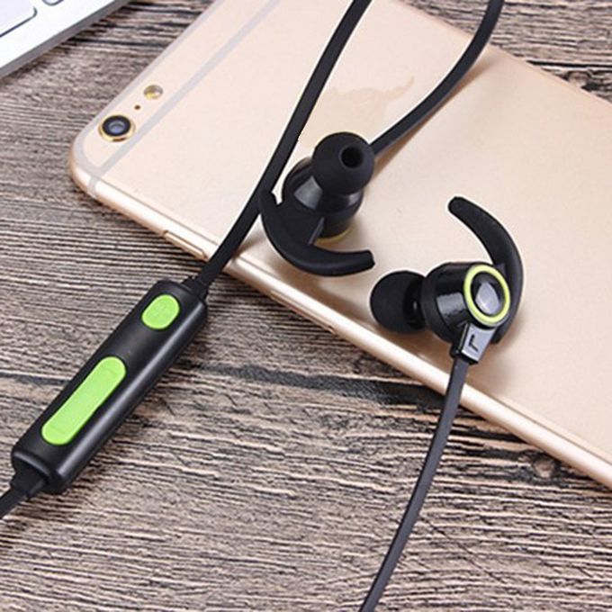 Wireless Sports Transmitter Headset In-ear Stereo Binaural 4.1 Universal-dynamic Green