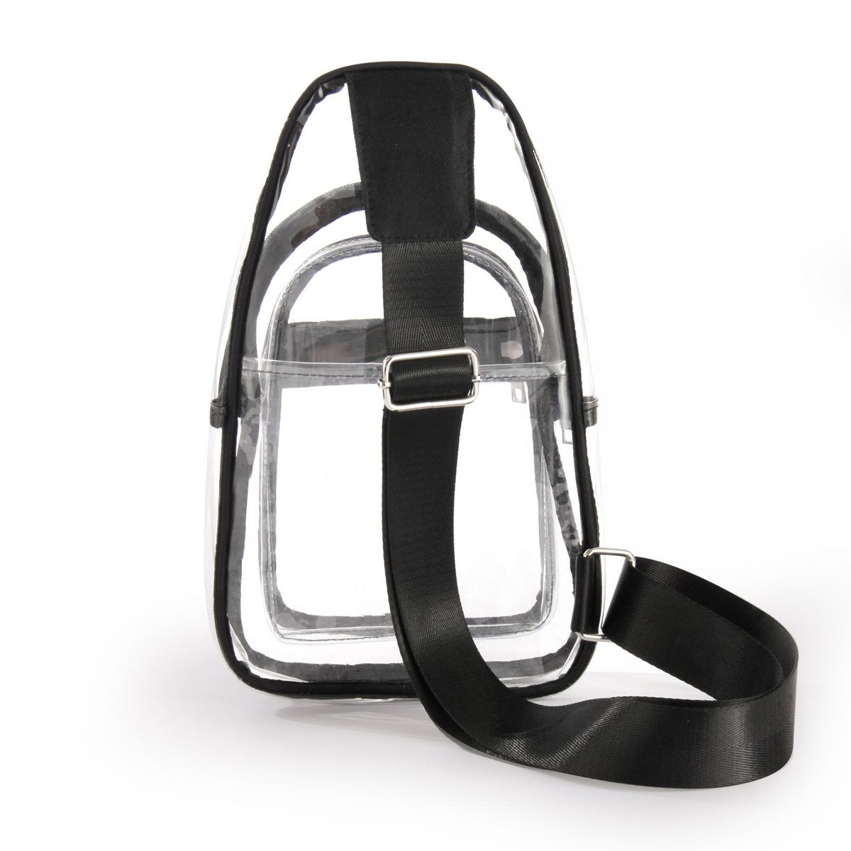 Stadium Bag Sporty Transparent Crossbody Bag with for Concerts Clear