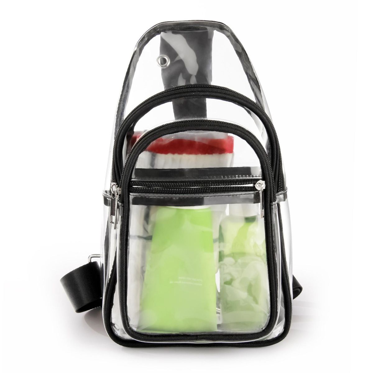 Stadium Bag Sporty Transparent Crossbody Bag with for Concerts Clear