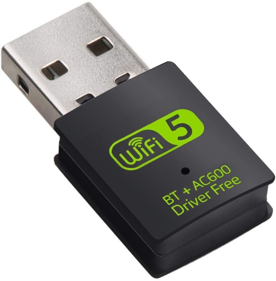 USB WiFi Bluetooth Adapter, 600Mbps Dual Band 2.4/5Ghz