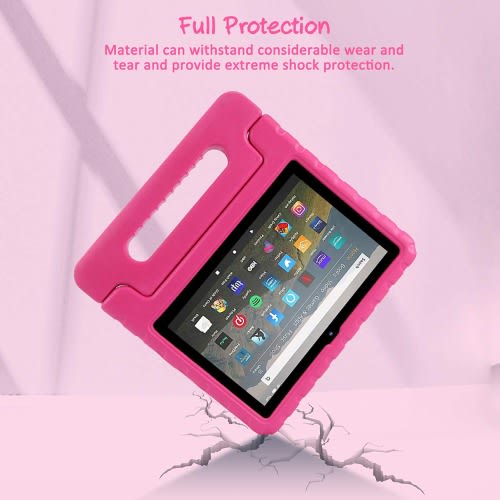 Fire Hd 8 Tablet - 10th Gen With Alexa - 32GB - ROM - 2GB RAM + Pink Flexible Proof Case