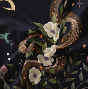 130*150CM Psychedelic Tapestry Moon Phase Change Flower Tapestry Wall Hanging Fabric Hippie Background Wall Cover  Carpet Home Deco