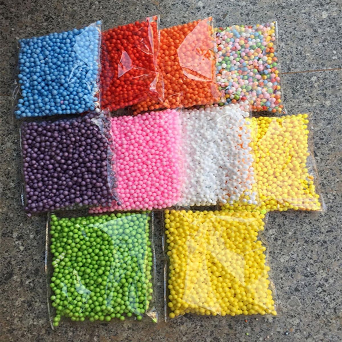 Polystyrene Bead Mini Non-fade Light Weight-Multicolor