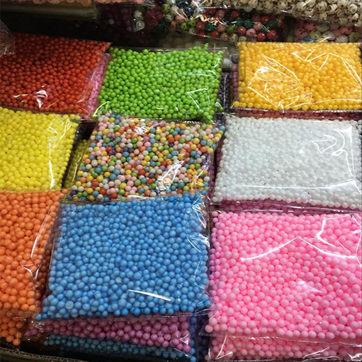 Polystyrene Bead Mini Non-fade Light Weight-Multicolor