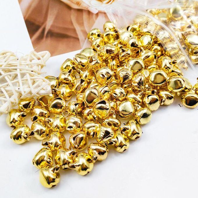 100Pcs/Set Jingle Bells Nordic Style Shatter-proof-Golden